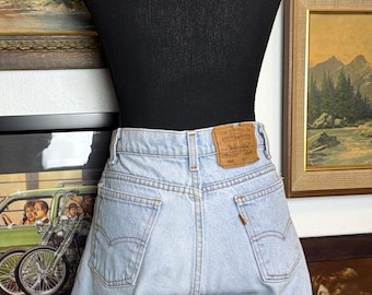 Vintage Orange Tab 505 Levi's Cut-Off Shorts 27"W Regular Fit