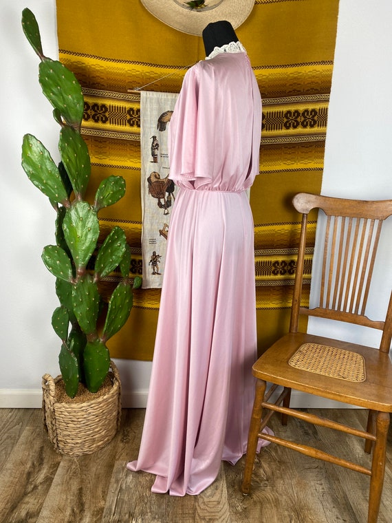 Vintage 1970s Silky Prairie Style Dress - image 5