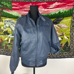 Vintage Pla-Jac Jacket Cafe Racer Style Bomber Nylon Windbreaker Size Small image 1