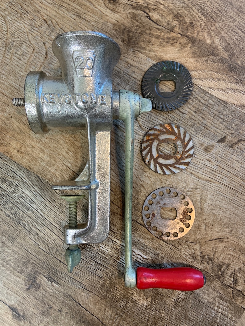 Vintage Keystone 20 Meat Grinder Etsy