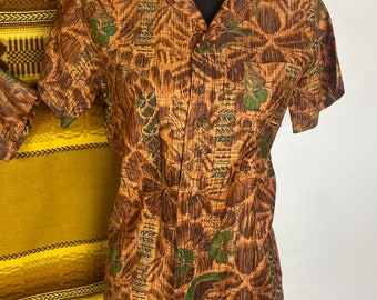 Vintage 50s Polynesian Bazaar Polished Cotton Hawaiian Shirts