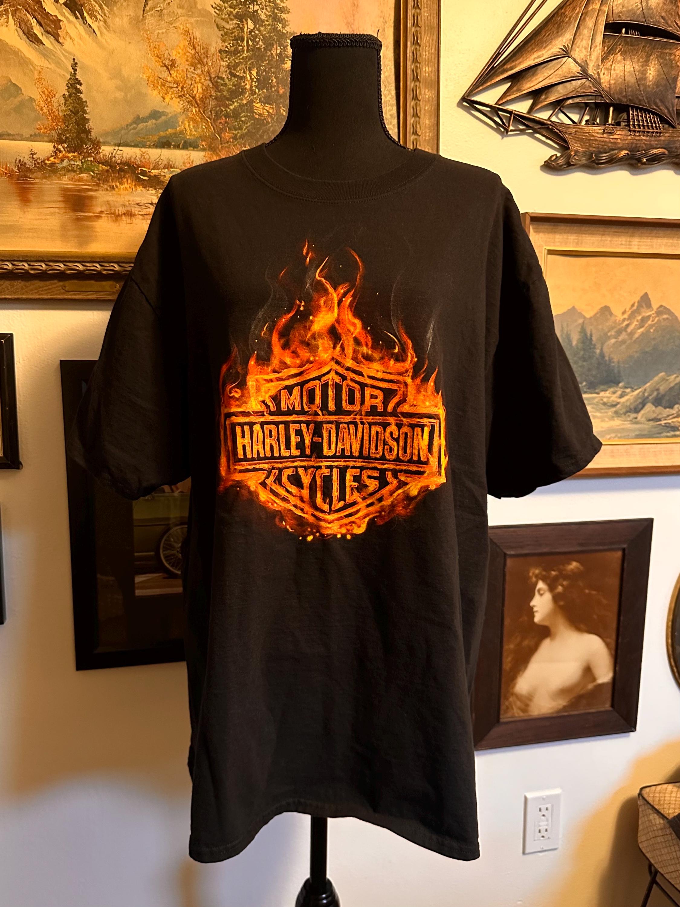 Flames Harley Shirt - Etsy Flames Harley Shirt - Etsy