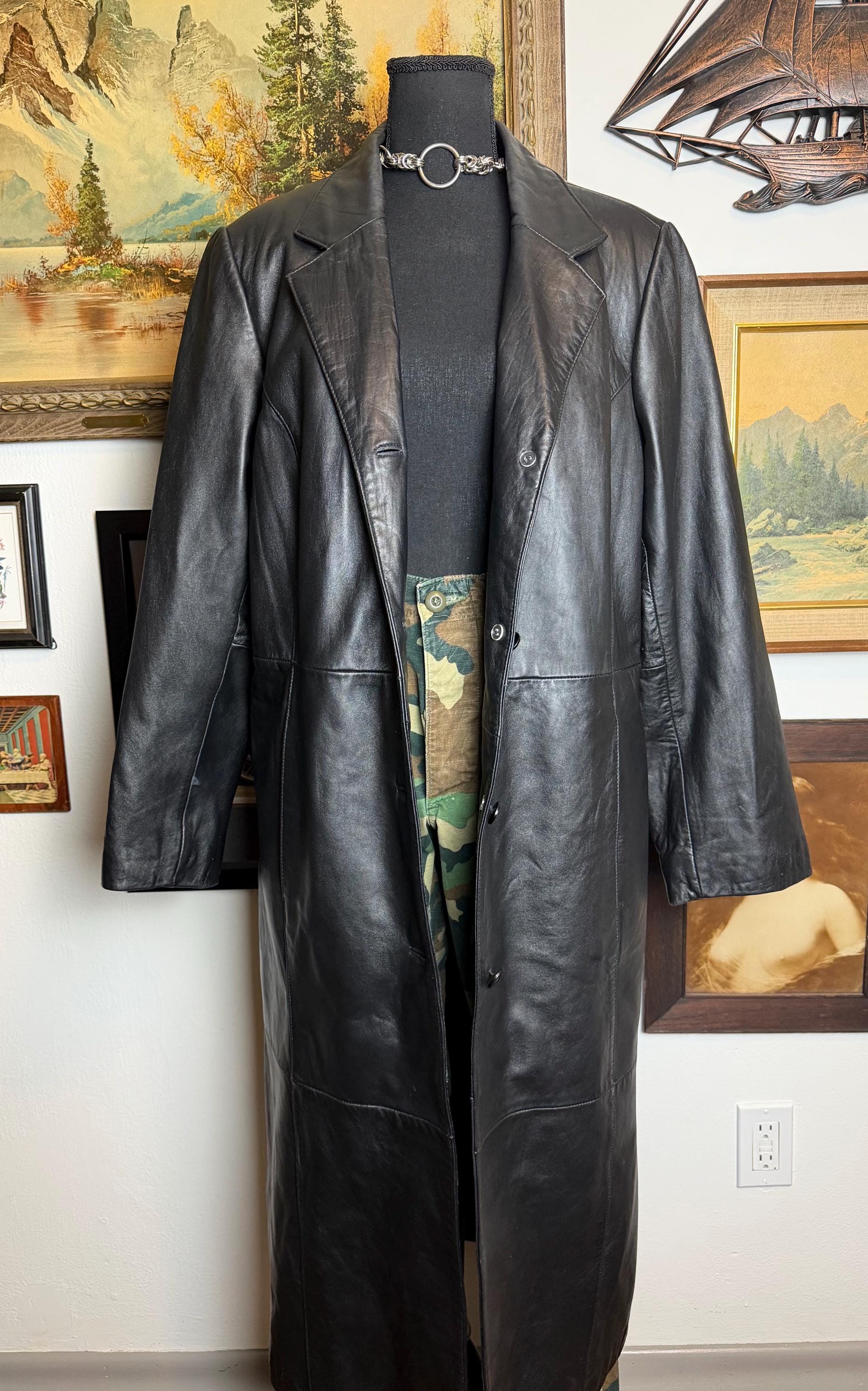 Y2k Trench Coat - Etsy