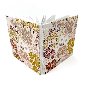Mixed Media Sketchbook, 6&quot; x 6&quot; Square, Artist Notebook, Sketchbook Journal, Art book, Paint and Drawing Sketchbook, MEADOW