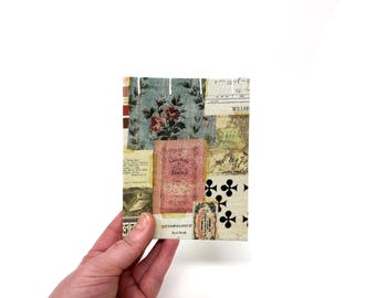 Pocket Sketchbook, 4" x 5", Watercolor Journal, Travelers Notebook, Mixed Media Paper, Guest book, Sketchbook Journal, EFFIE