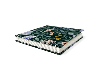 Square Watercolor Sketchbook, 6x6 Inch, Cold Press Paper, Coptic Bound Journal, AMELIA