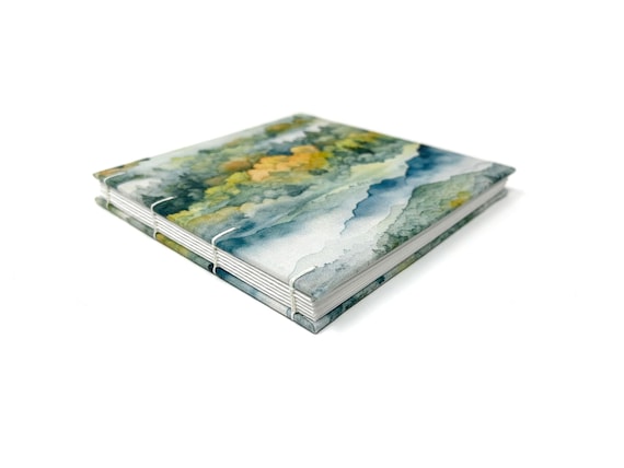 Watercolor Sketchbook, 6" x 6" Square, Artist Notebook, Sketchbook Journal, Watercolor Journal, TERA