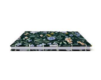 Lined journal with lay flat pages and pocket for notes. Back to school. AMELIA