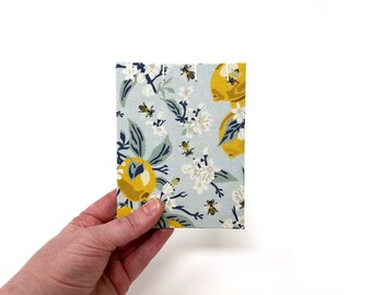 Pocket Sketchbook, 4" x 5", Mixed Media Paper, Art Journal, Guest book, Sketchbook Journal, SADIE