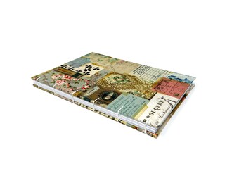 DOT GRID journal notebook. Lays flat with dot grid pages, plus a pocket. EFFIE