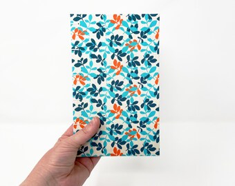 Lined journal with lay flat pages and pocket for notes. Optional lined, unlined or dotted pages. Back to school. MARY