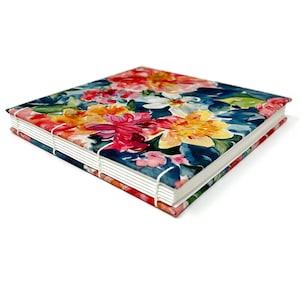 Watercolor Sketchbook, 6&quot; x 6&quot; Square, Artist Notebook, Sketchbook Journal, Watercolor Journal, FLORENCE