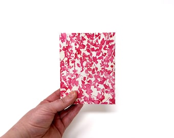 Pocket Sketchbook, 4" x 5", Mixed Media Paper, Art Journal, Guest book, Sketchbook Journal, WILLA