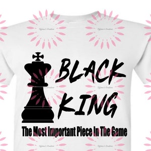 Black King Most Powerful Chess T-Shirt Graphic by academysmart00