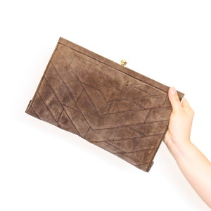 Hinge clutch wallet store