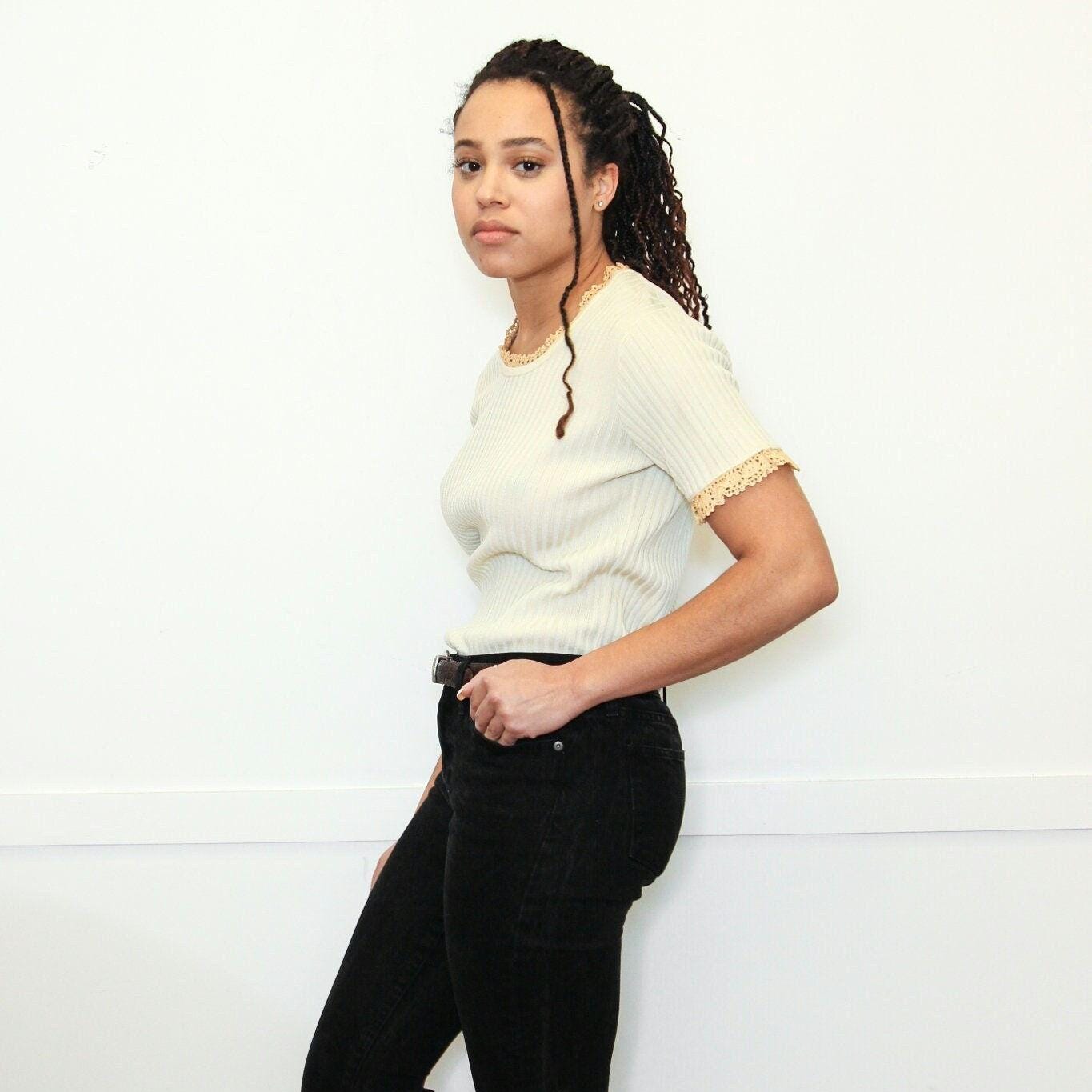 70s Ribbed Top - Etsy 70s Ribbed Top - Etsy