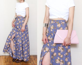 button front skirt etsy