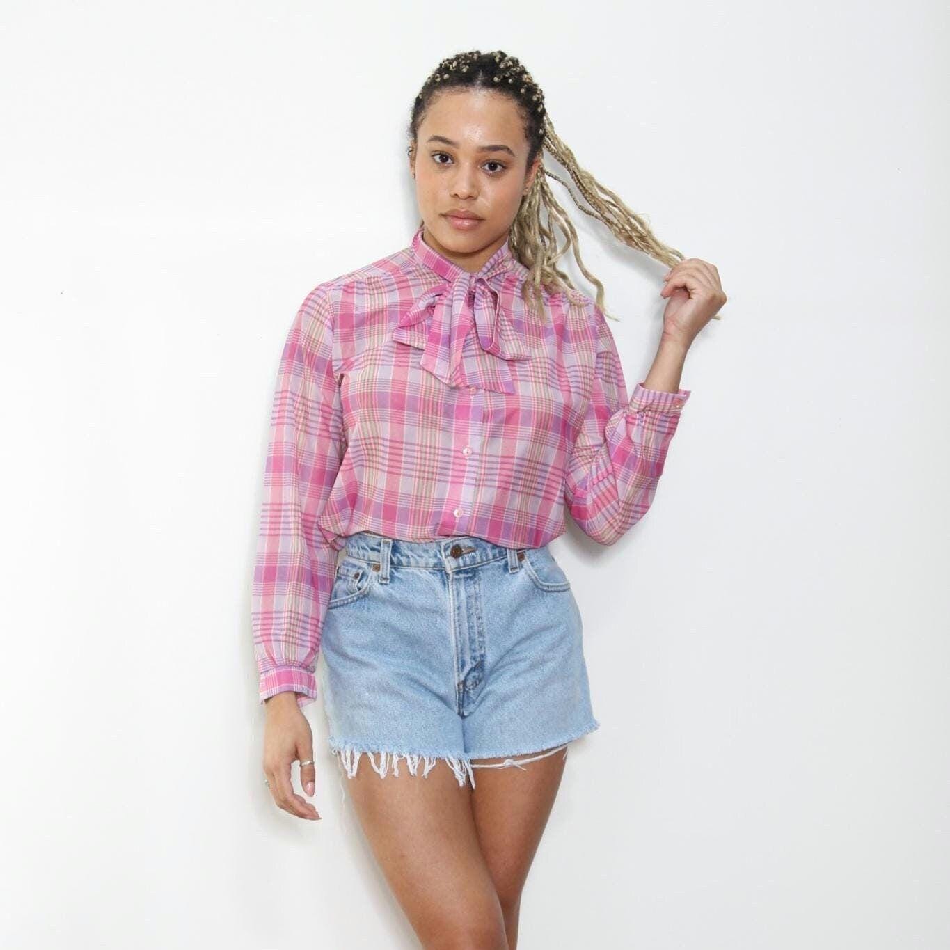 トップス SHEER PLAID VOLUME SLEEVE TOPS SHEER PLAID VOLUME SLEEVE TOPS color：WHITE / BLACK In stock