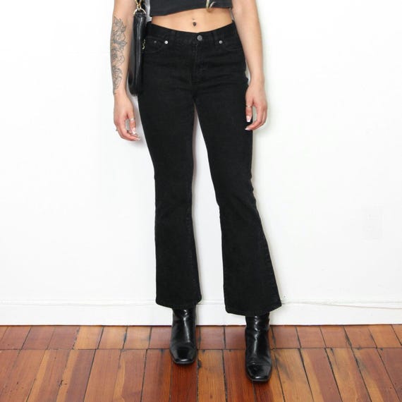 VINTAGE Early 2000s Y2K Black RL Ralph LAUREN Low Rise Waist
