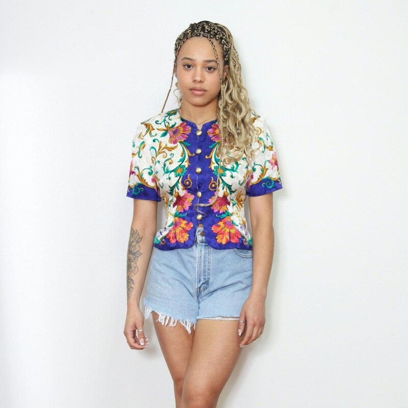 Mimi Floral Silk Top