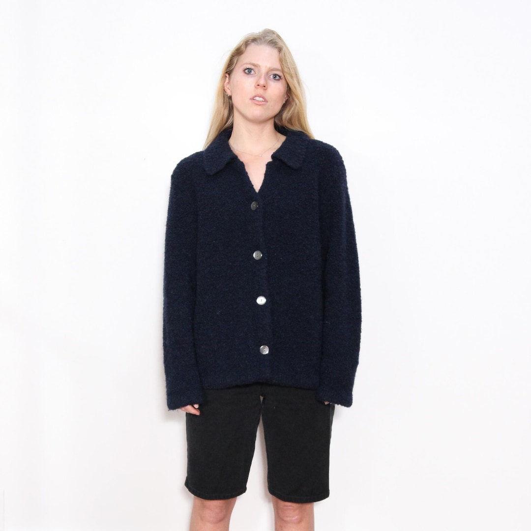 Talbots Navy Duster Cardigan Talbots Double Breasted Duster
