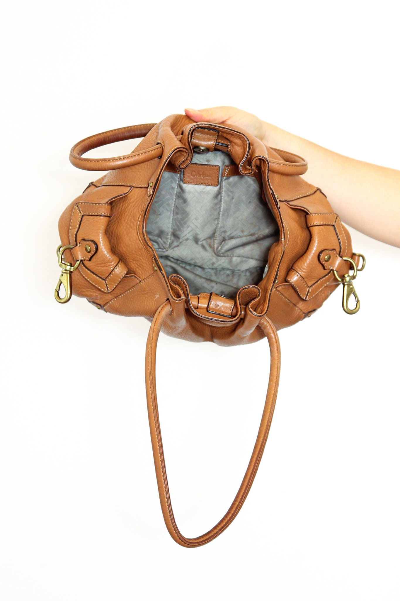 バッグ 00s Y2K cole haan city lether hand bag VINTAGE 2000s Y2K Caramel Brown Designer COLE HAAN Slouchy