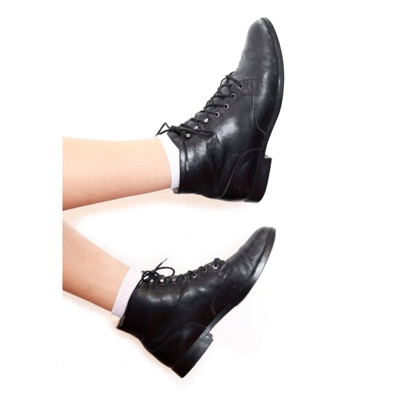 Rockport black leather boots sale