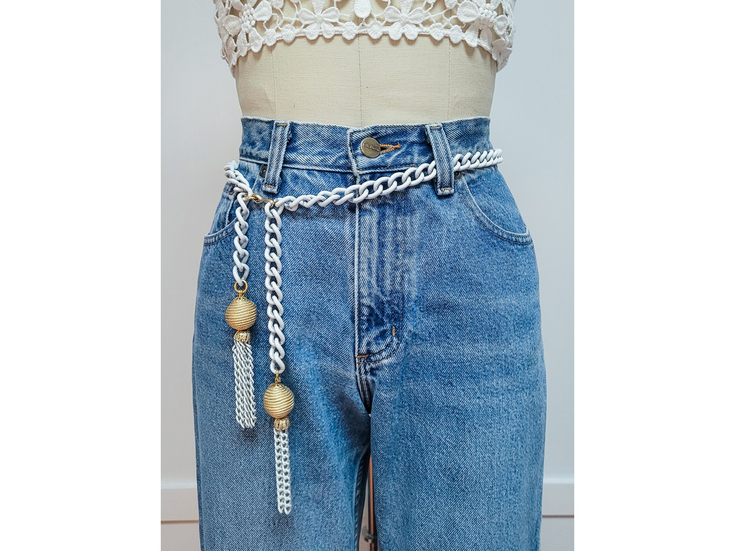 Brandy melville silver chain belt deals