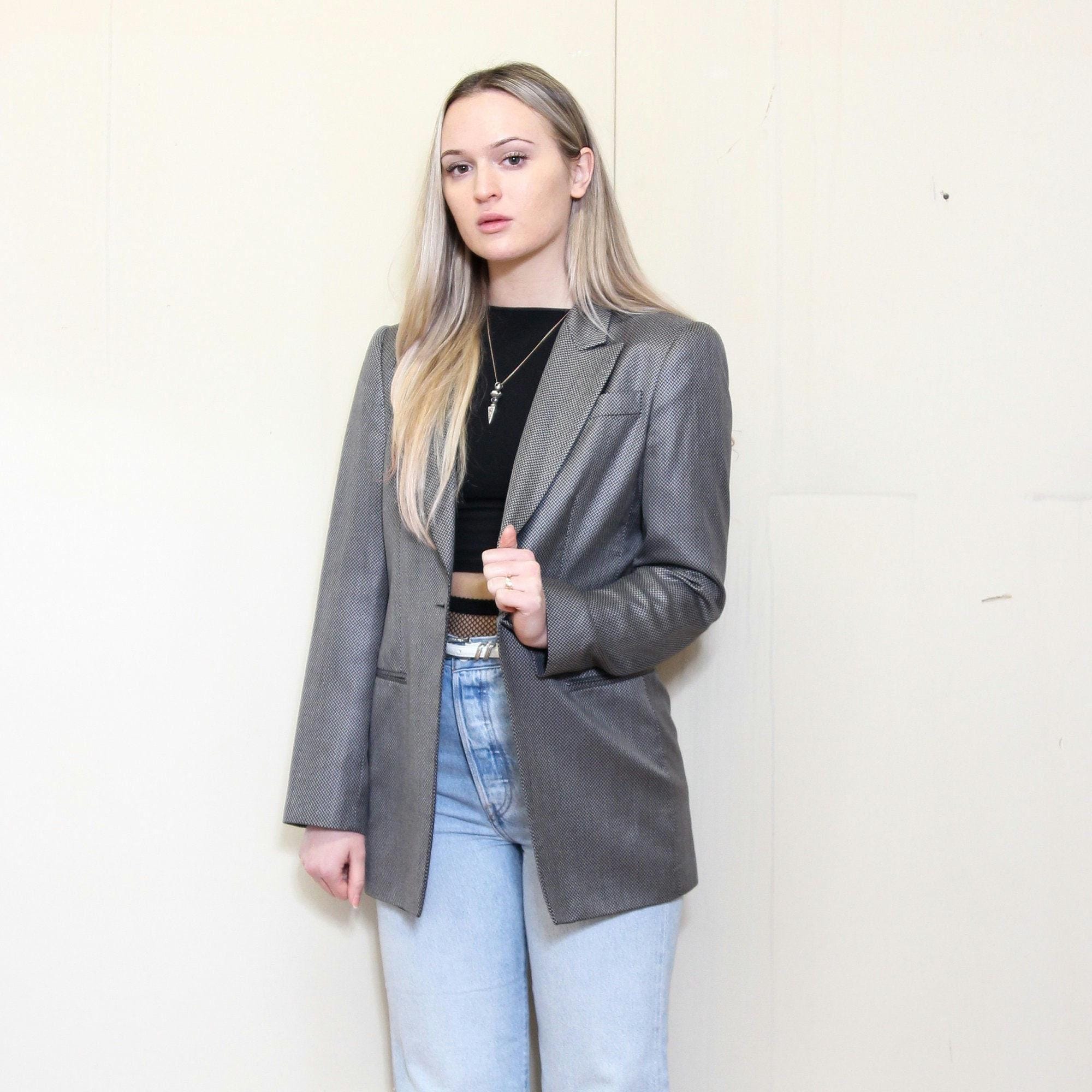 VINTAGE 90s/2000s Designer 2K GIORGIO ARMANI Cashmere Silk Tweed