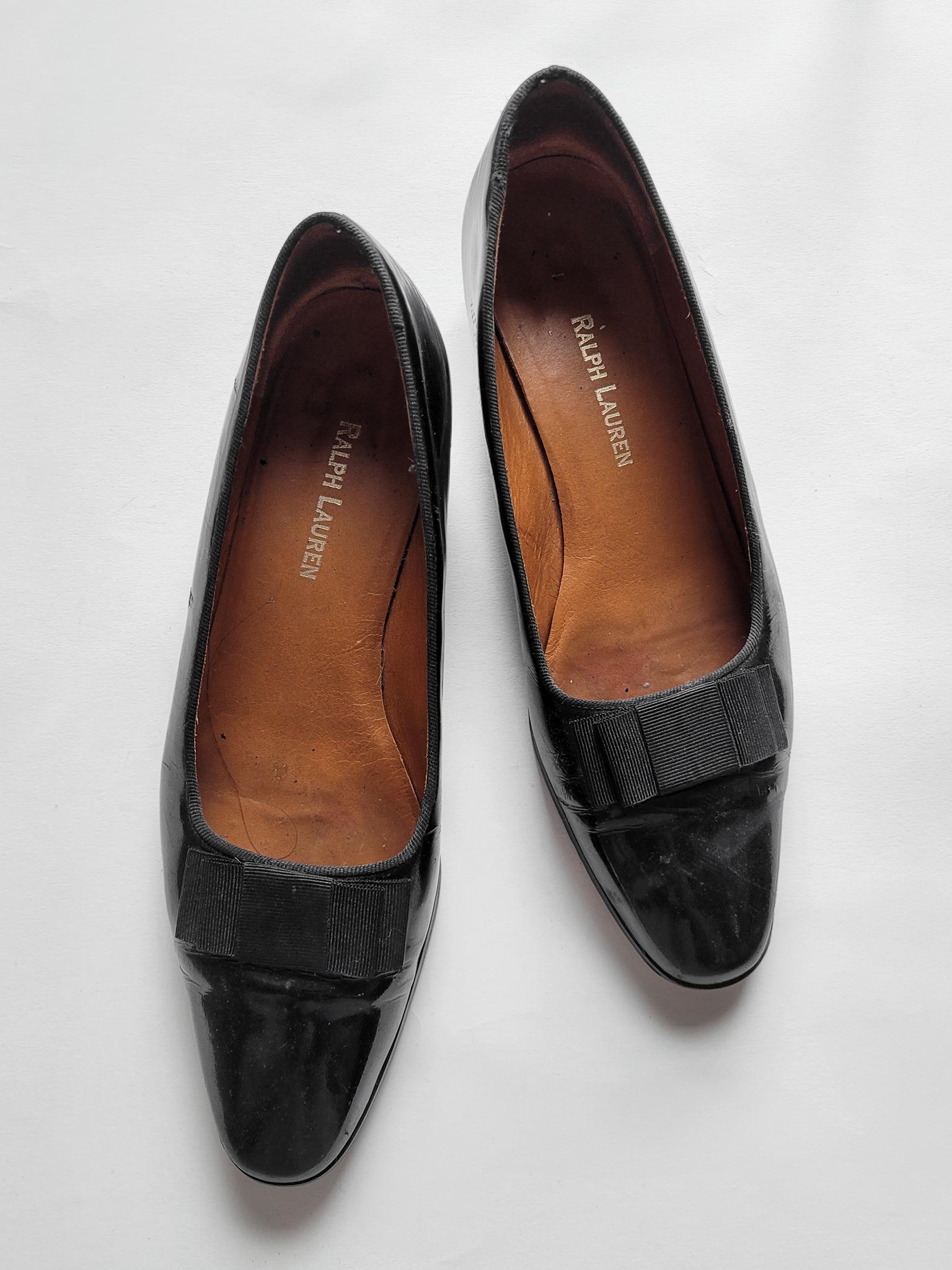 バレエ Ralph Lauren Ballerinas Leather Lauren Ralph Lauren Leather Ballerina Shoes | Brown | FARFETCH