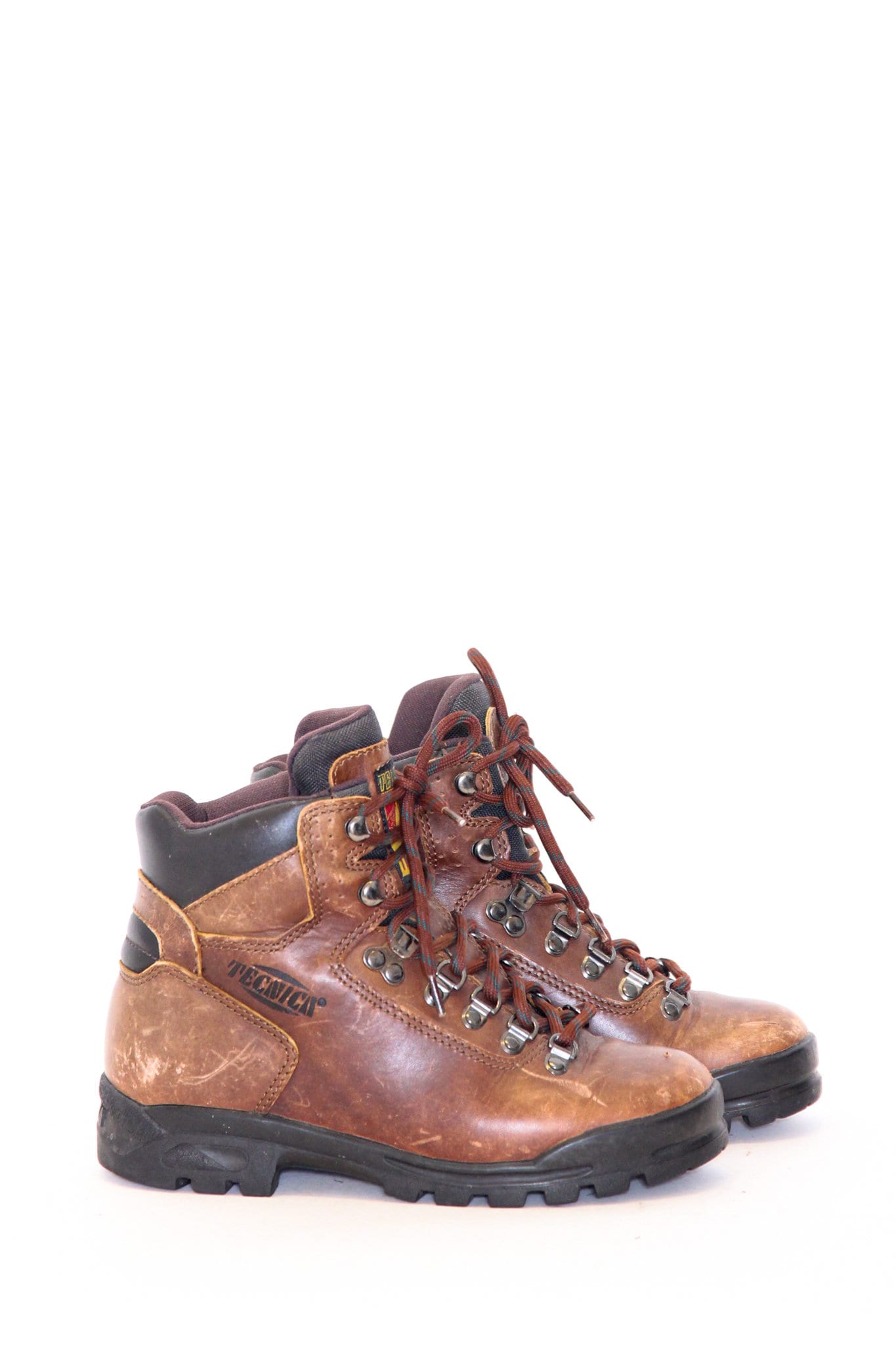 VTG Tecnica GORE-TEX Trekker Waterproof Hiking Brown Boots Mens US Size 11.5 EUC Vintage TECNICA Brown Suede Leather Mountaineering Hiking  main image 3