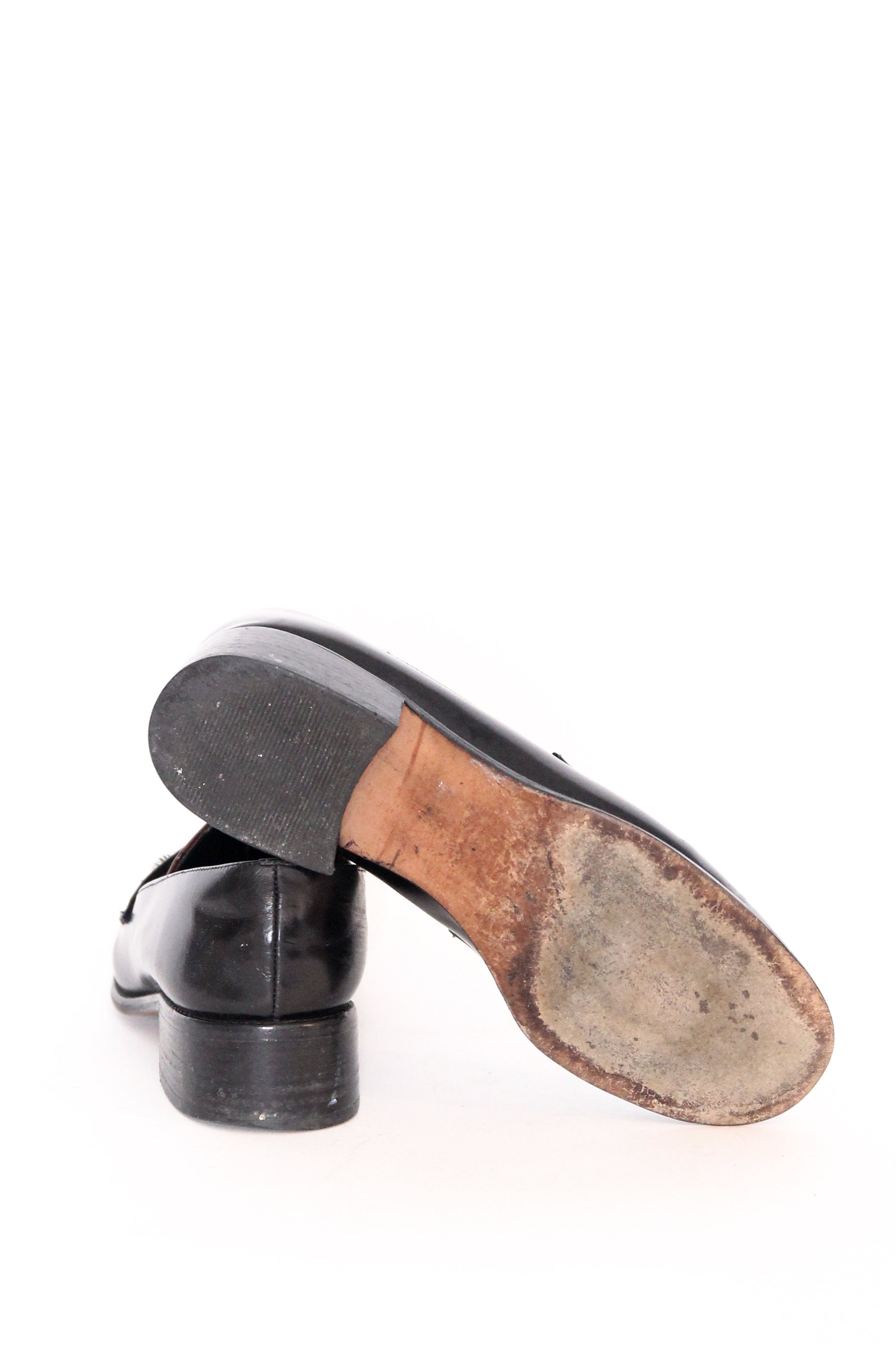 Brighton Made in Italy Black Leather Loafers | Size 10N | Rare Design Brighton Black – Loake Shoemakers main image 4