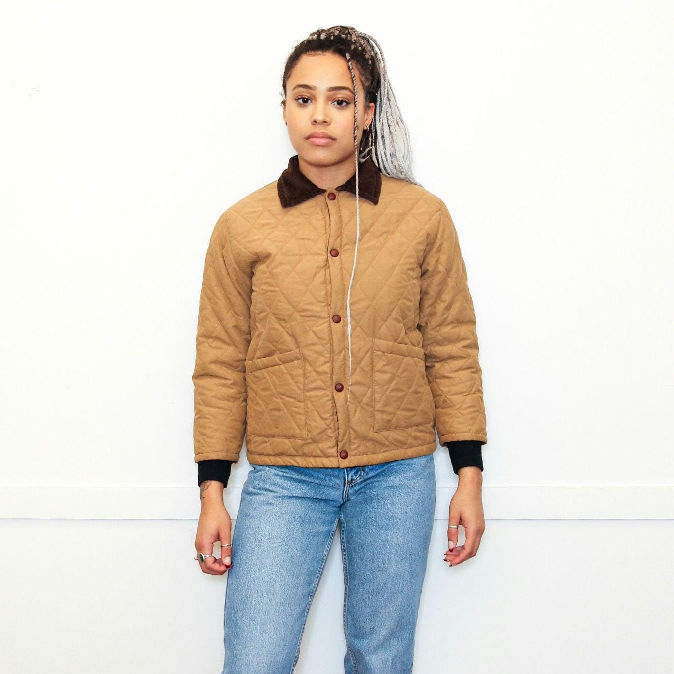 veste d'équitation matelassée L.L. Bean vintage des années 90