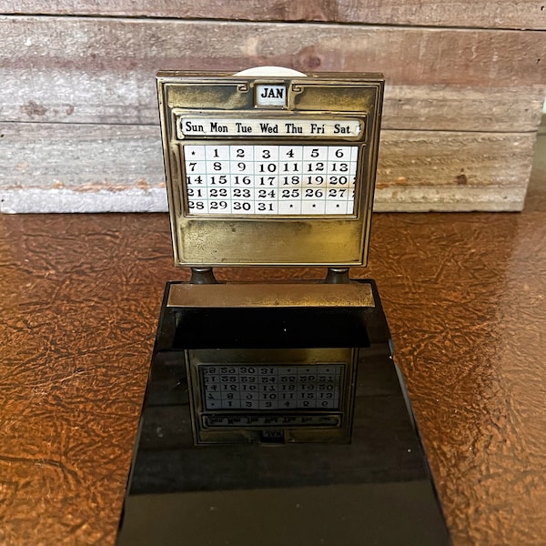 Brass Perpetual Calendar Etsy