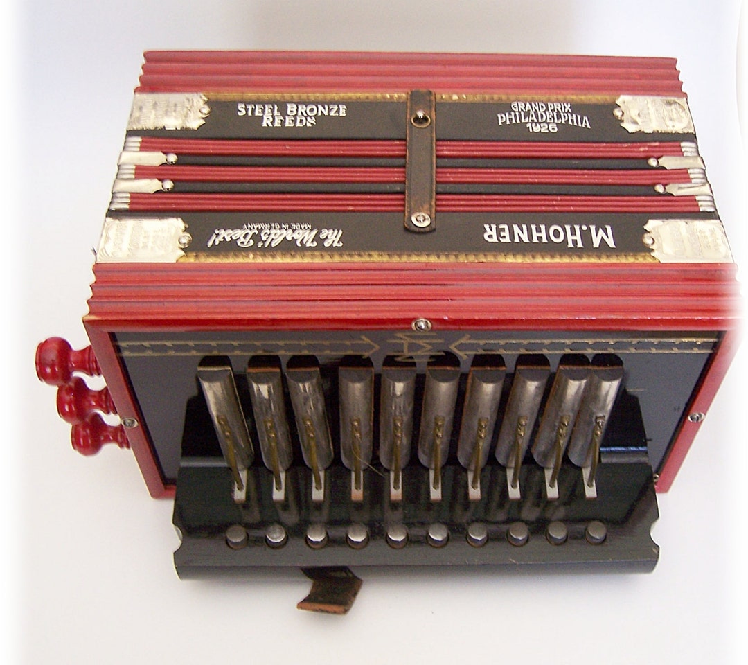 Antique M. Hohner Accordion Etsy