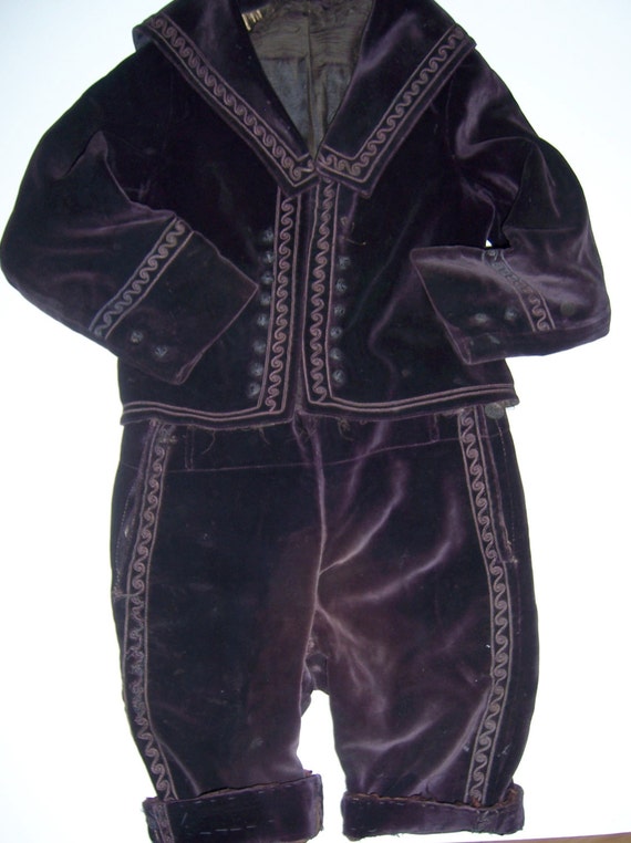 Boys Velvet Suit from 1920's, Sale Price