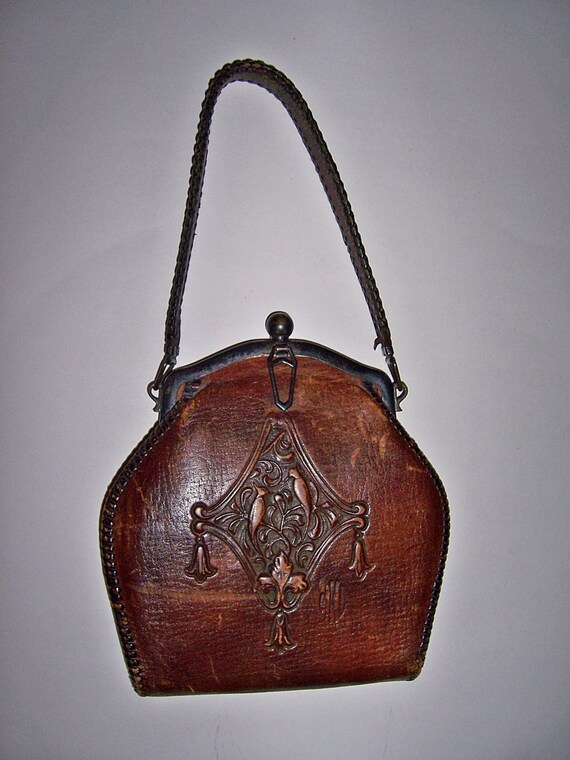 antique leather purses