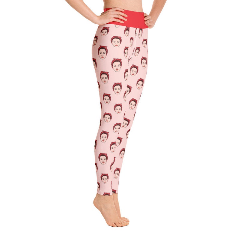 Rosie the Riveter on Pink Women/'s Yoga Leggings