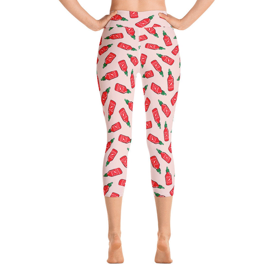 sriracha yoga pants in action