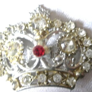 Wisiorek z kryształu wiktoriańskiego Rhinestone korony