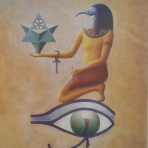 Lithograph SALE - Thoth from Emerald Tablets- QTY DISCOUNT