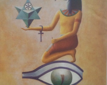 Lithograph SALE - Thoth from Emerald Tablets- QTY DISCOUNT