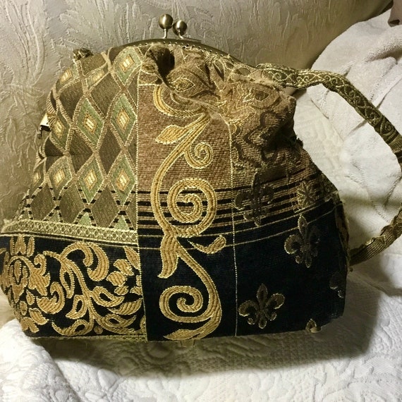 Desiree vintage floral brocade purse - 90s tapestry bag | eBay