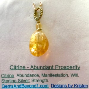 Citrine Pendants for Wisdom + Prosperity