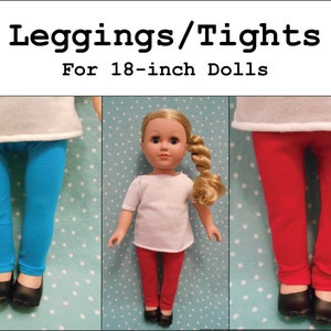 PDF Pattern: Leggings/Tights for 18-inch Doll like American Girl®