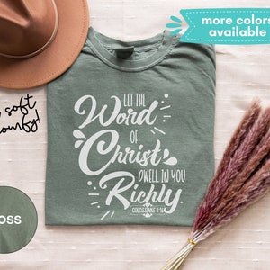 Let the Word Of Christ Dwell Women T Shirt Let the Word Of Christ Dwell Women T Shirt