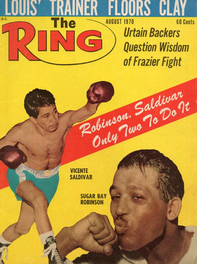 Vintage Boxing Magazine The Ring August 1970 Frazier Cassius Etsy