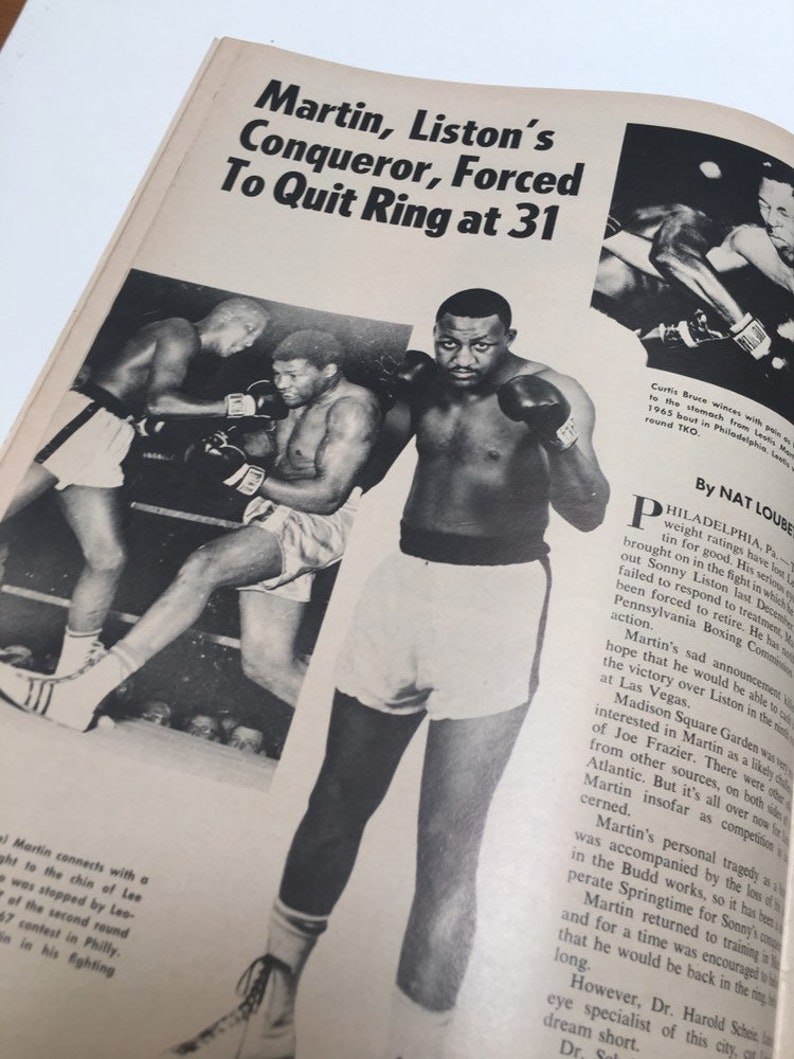 Vintage Boxing Magazine The Ring August 1970 Frazier Cassius Etsy