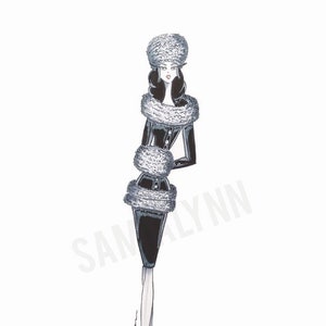 1950s Fashion Sketch - Fashion Illustration - Vintage Fashion - Fashion Wall Art - Fashion Print