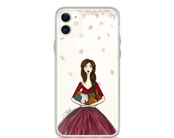 Fall Pumpkin Phone Case - Fashion iPhone Case - Samsung Phone Case - Fall Fashion Print - Fashion Illustration - Gift for Her